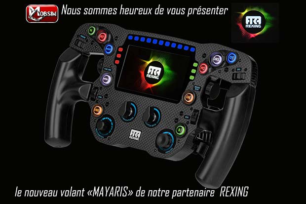 Featured image for “Nouveau modèle de volant Mayaris de chez REXING”